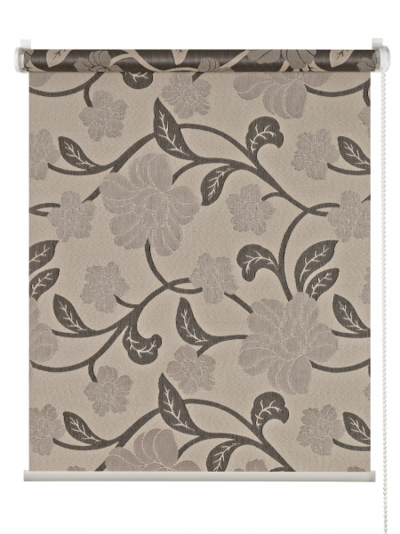 Flora Bloom, монохром серый 180 см